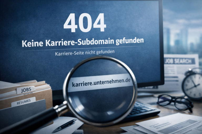 Keine Karriere-Subdomain gefunden: Ursachen, Bedeutung und praktische Lösungen