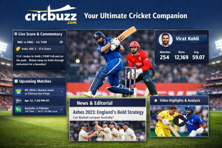 Cricbuzz.com: The Go-To Hub for Cricket Fans Worldwide