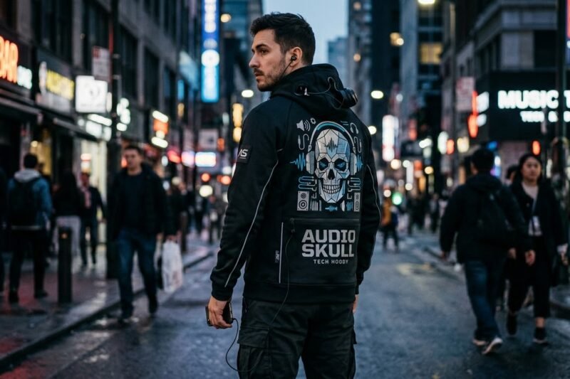 Audio Skull Tech Hoody for outdoor fishing and sun protection