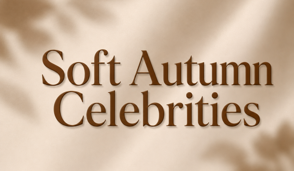 Soft Autumn Celebrities color palette